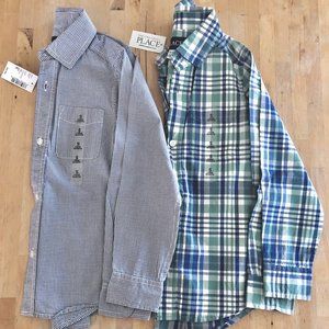 Children's Place Boys' Long-Sleeve Shirt Bundle